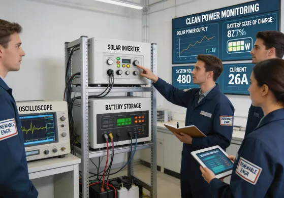 Sungrow engineering team in inverter lab