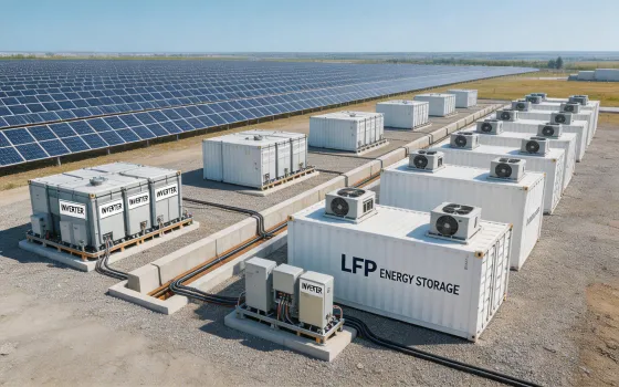 Containerized battery storage site